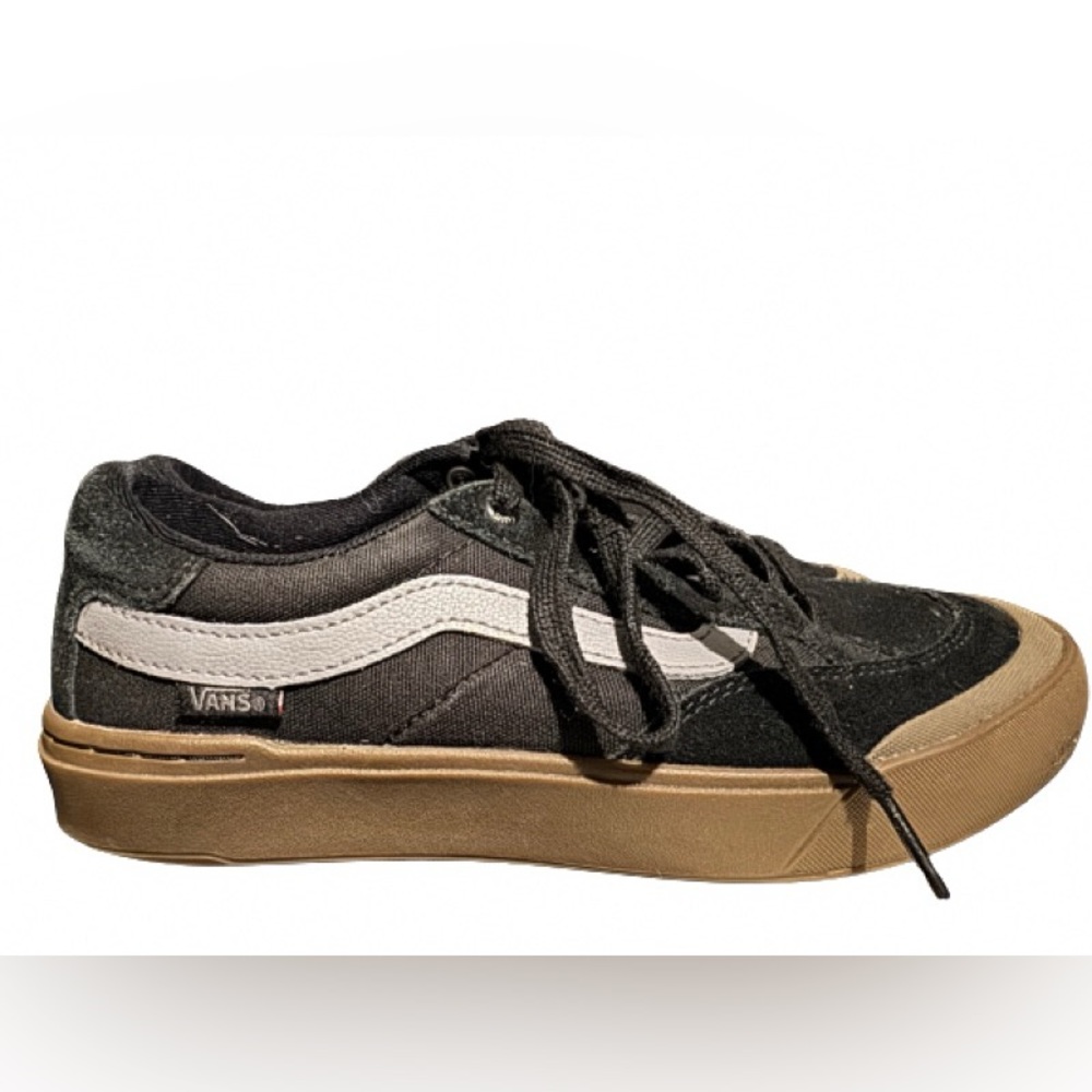 Men’s Vans Pro Black/Gum Low Skate Shoe Size 6.5